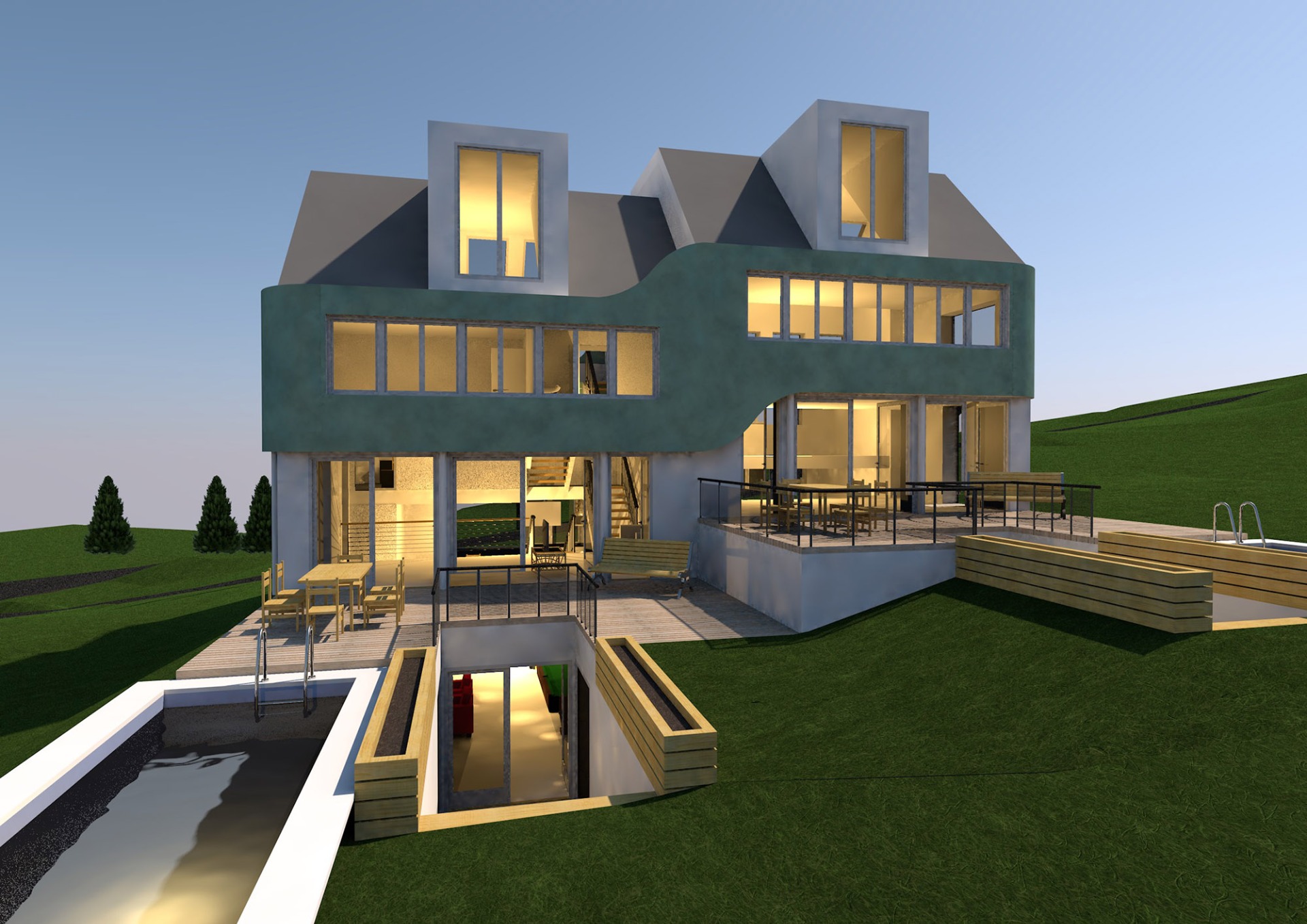 Split Level Haus :: Rene Kops Architekten